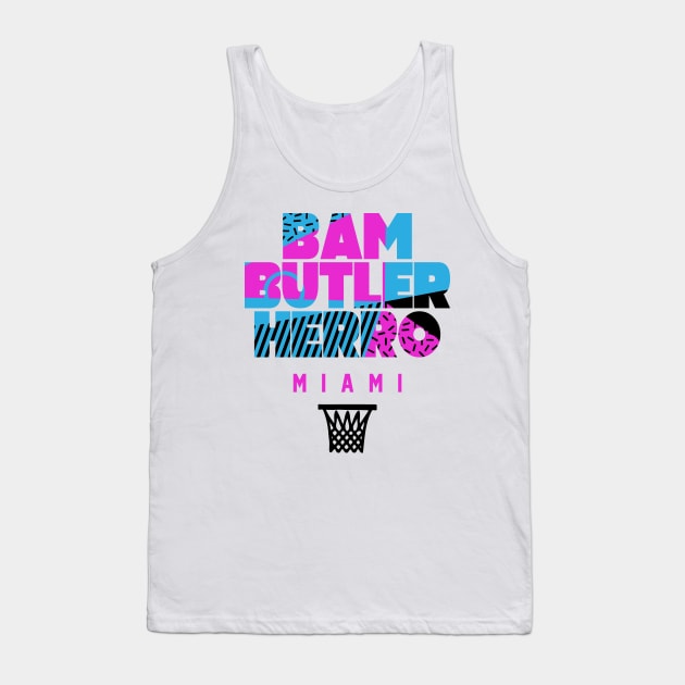 Miami Basketball Star Player Trio South Beach White Hot Tank Top by funandgames